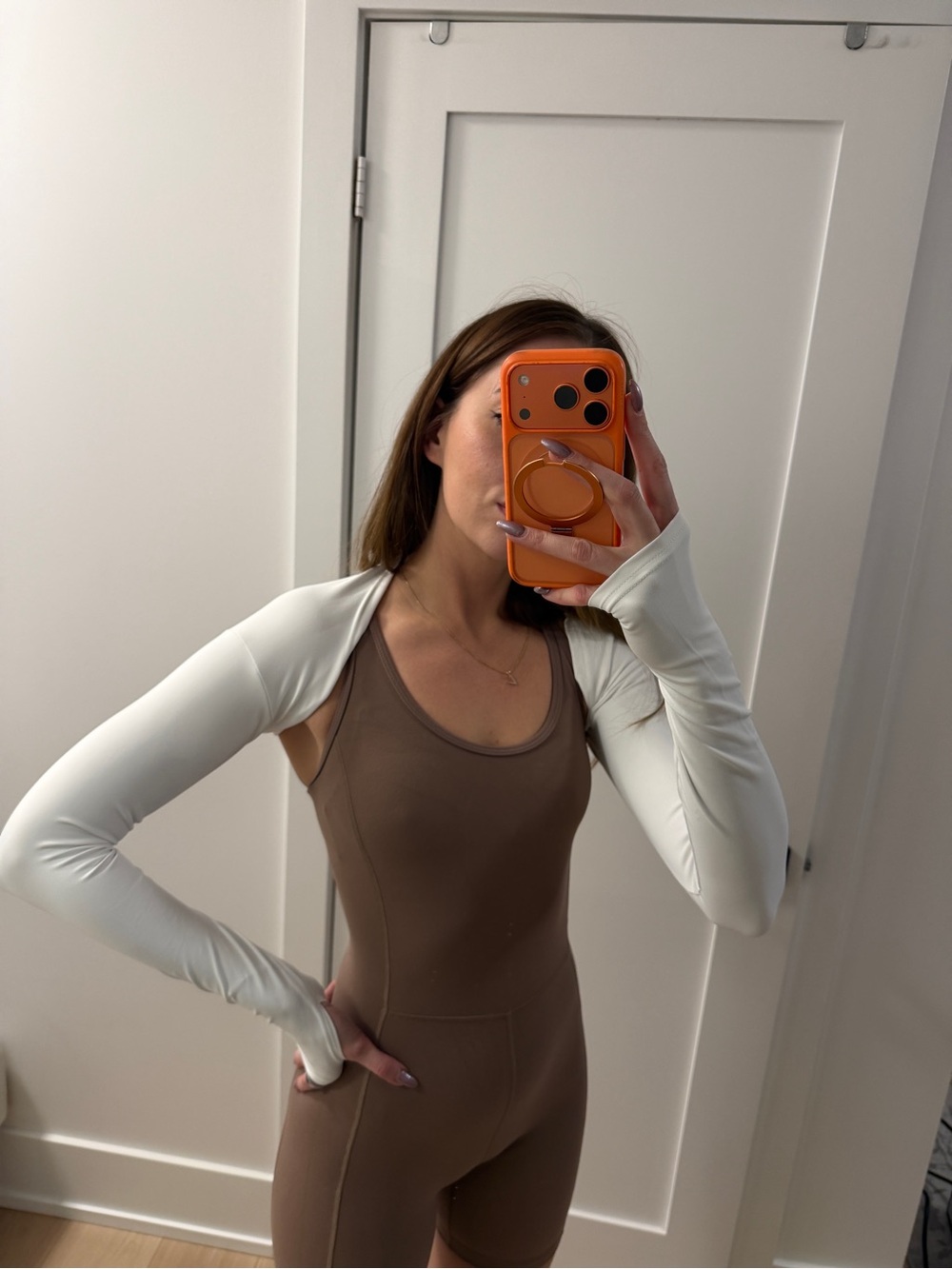 White Shrug Layer